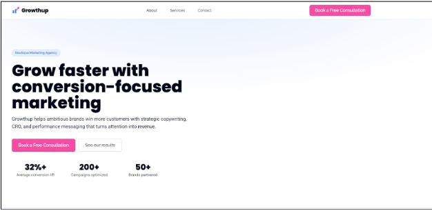 builder.io AI Website Builder Example Website