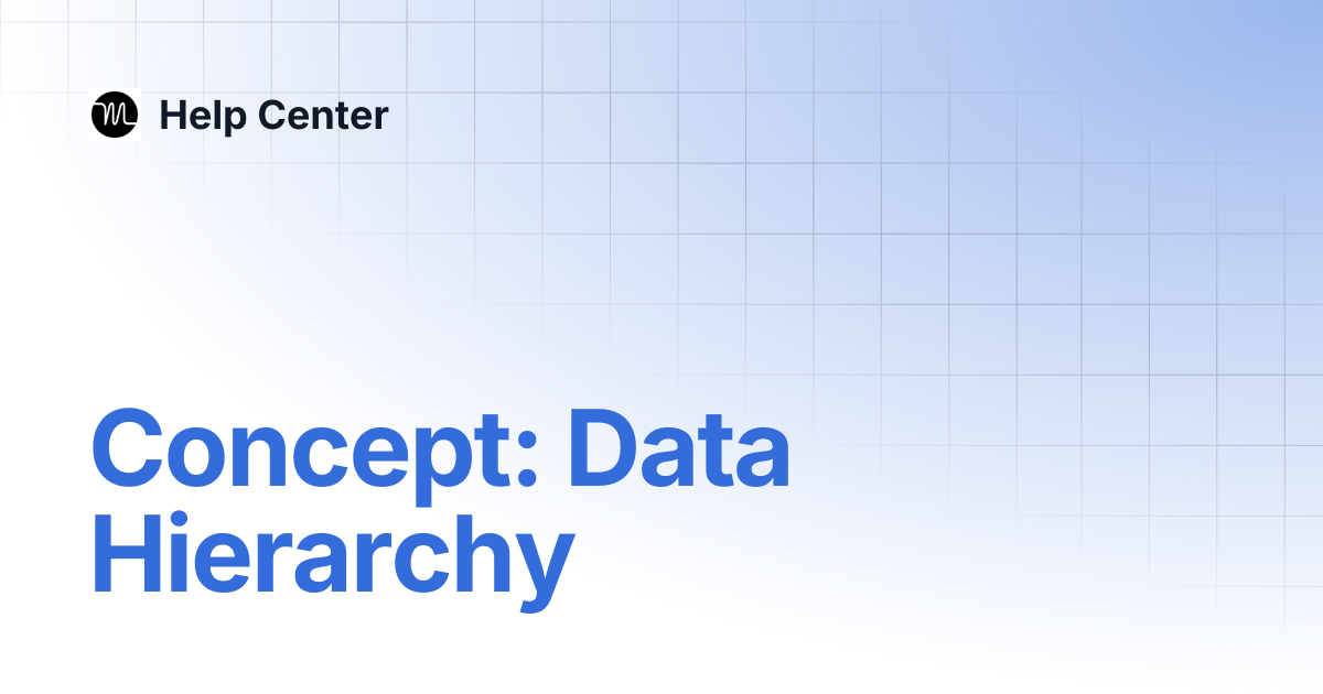 Concept: Data Hierarchy | Help Center